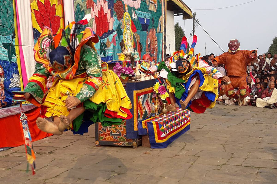 Jambay Lhakhang Drup Festival - traditional festivals in bhutan