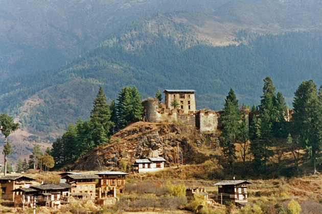 The ruins of Drugyel Dzong