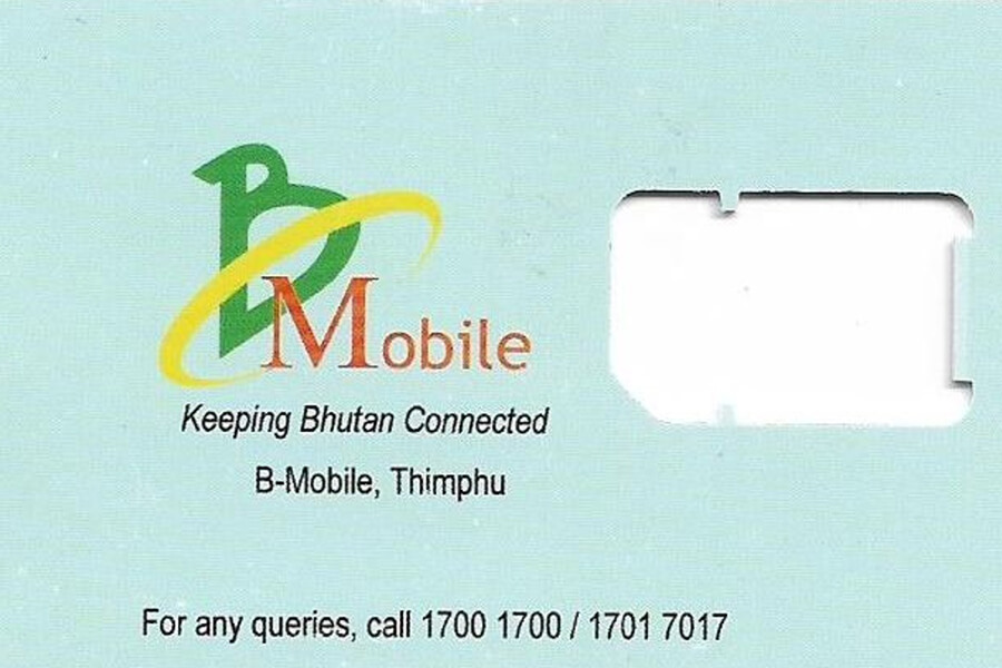 BMobile SIM Card Network Provider Bhutan