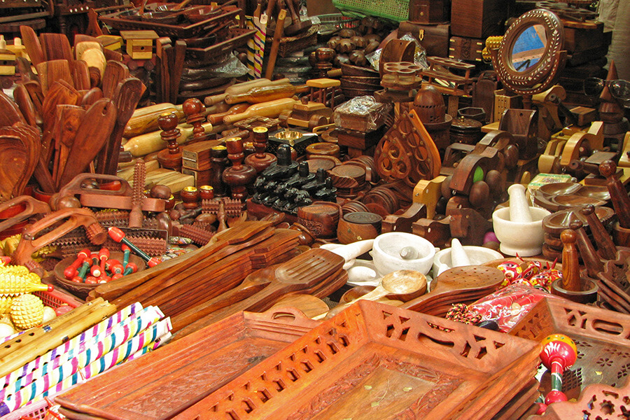 Wooden products in Bhutan