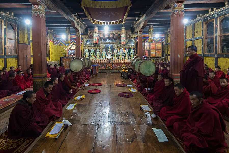 Bhutan people believe in Buddhism