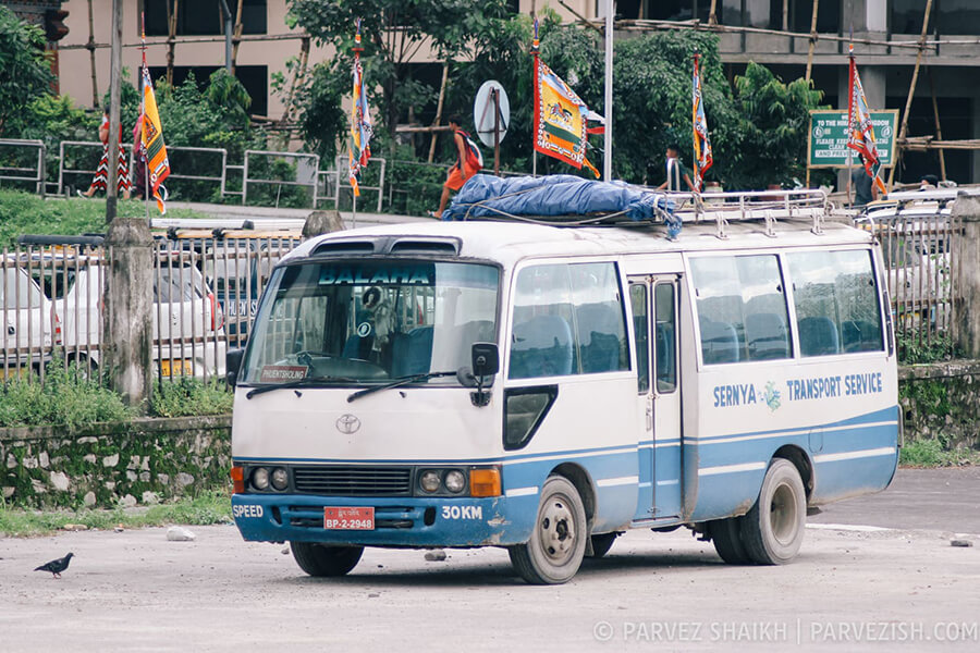 Bhutan Buses to and from Phuentsholing