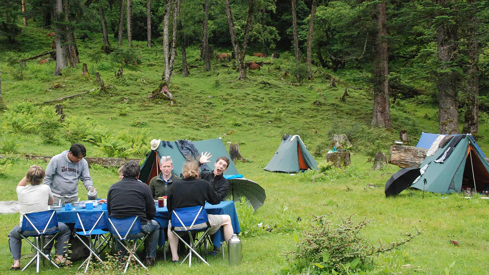 Camping in bhutan