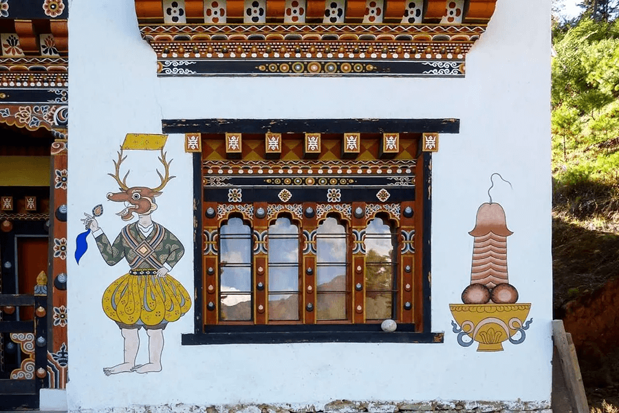 phallus symbols - bhutan things to known
