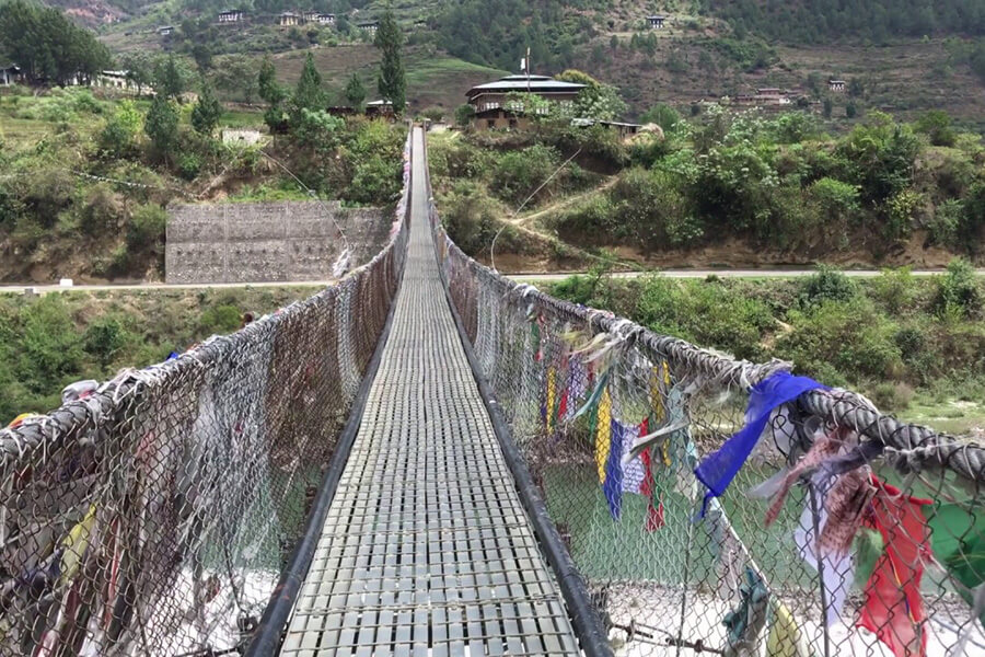 punakha suspension bridge tourist attraction punakha