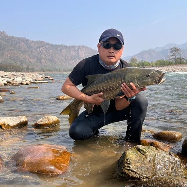 Paro River fishing - fishing in bhutan