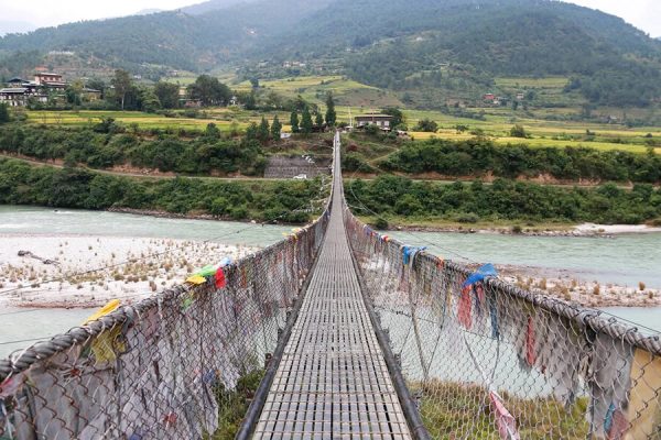 Punakha Suspension Bridge - Bhutan tour packages in 5 days