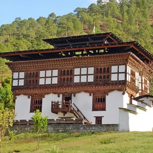 traditional Bhutanese farmhouse