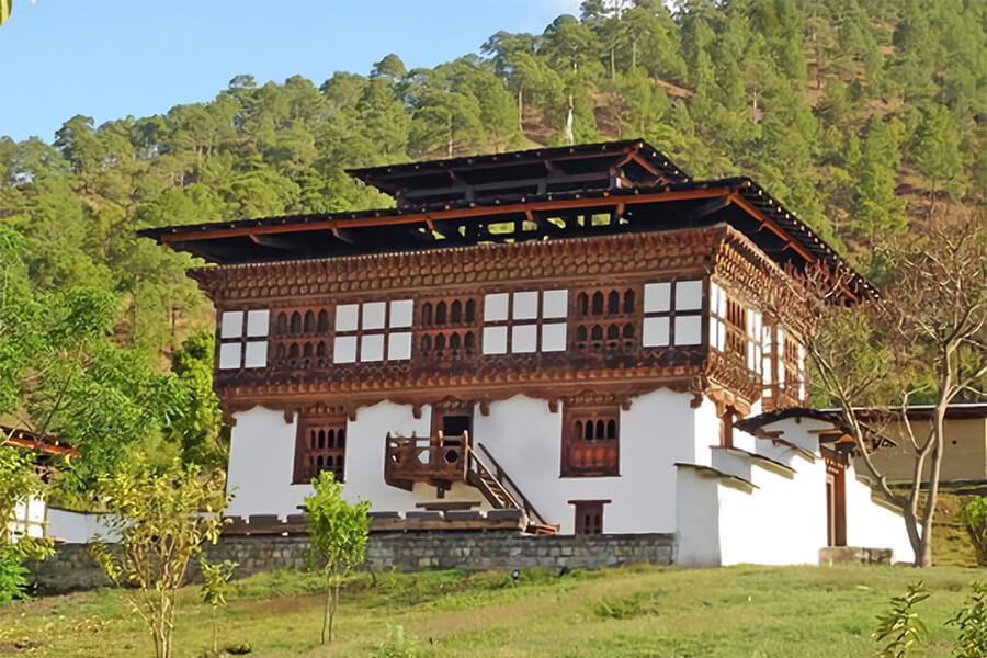 traditional Bhutanese farmhouse
