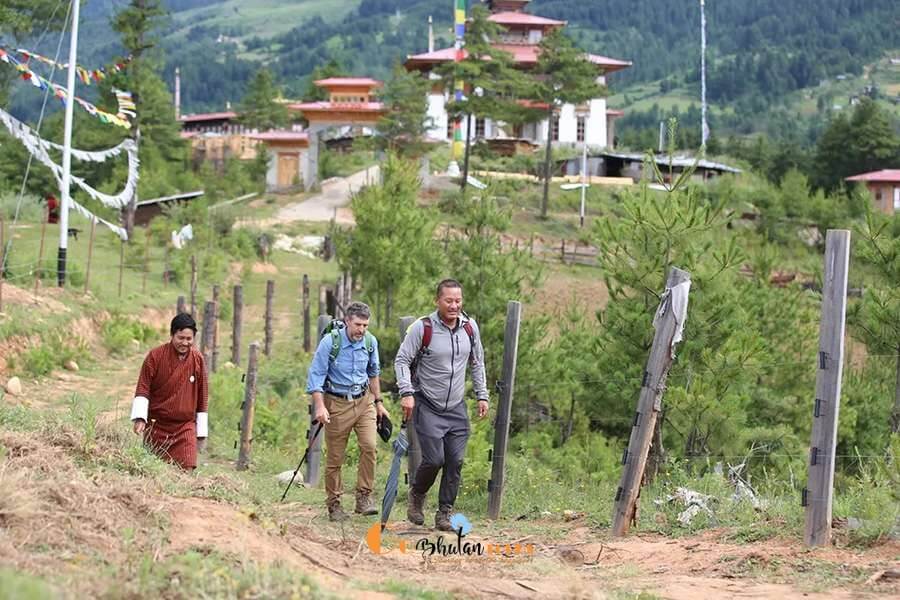 David Tolson and his friend-review Bhutan tour packages