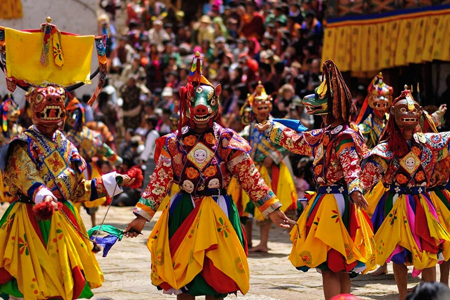 Paro Tshechu Festival In Bhutan