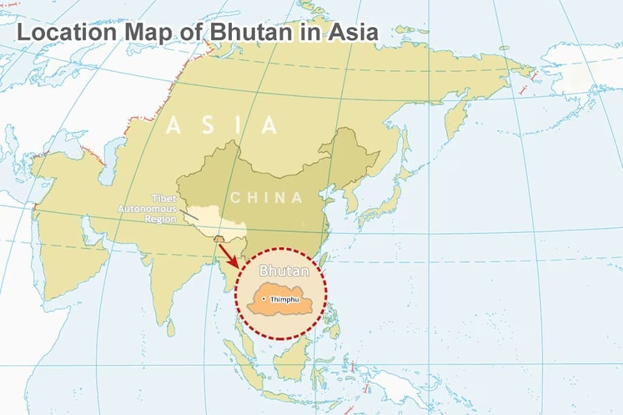 bhutan location