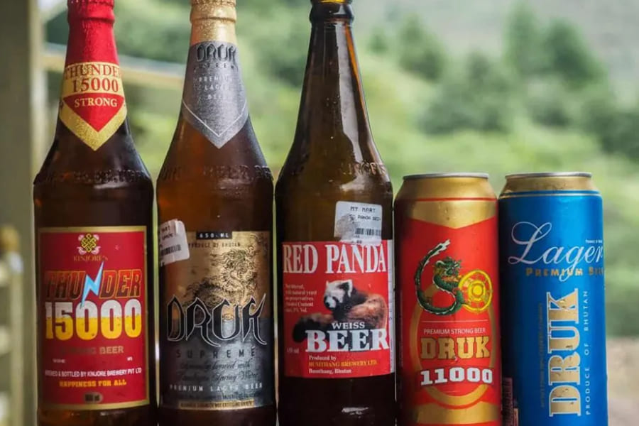 red panda beer - bhutan trips