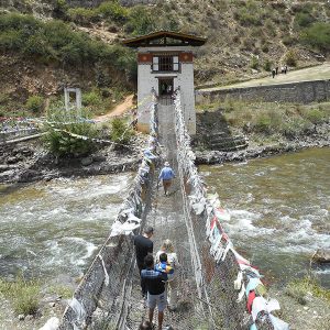 Tachogang Lhakhang Bridge - bhutan itinerary 4 days