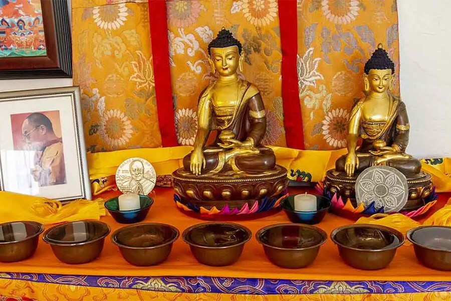 Seven Bowls Of Water In Bhutan Buddhism