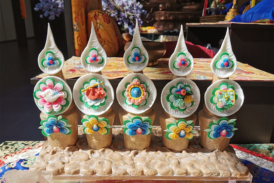 Torma Buddhist Ritual Cake In Bhutan