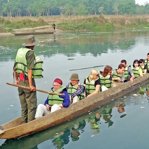 canoe ride on the Rapti River