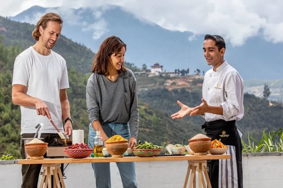 cooking class - bhutan meditation retreats